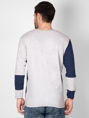 blue color block t-shirt - 16960735 - Standard Image - 3