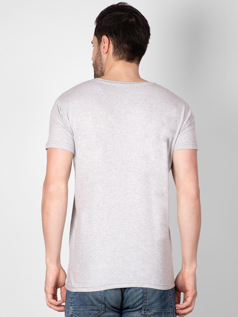 grey solid t-shirt - 16960739 - Zoom Image - 3