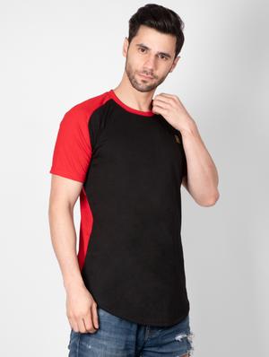 black color block t-shirt - 16960740 - Standard Image - 2