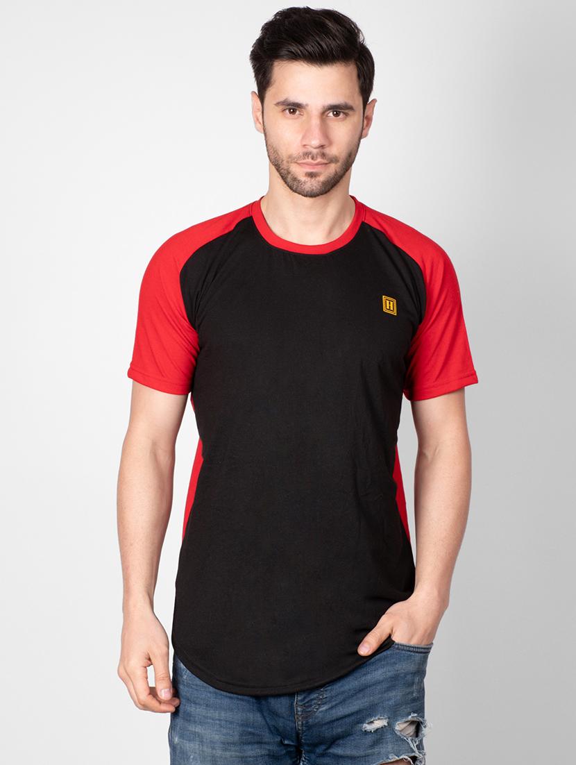 black color block t-shirt - 16960740 - Zoom Image - 1