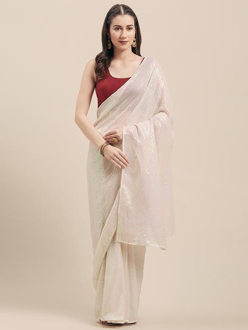 sequence detailed saree with blouse - 16960793 - Standard Image - 1