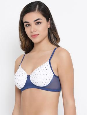 bow patch polka dot t-shirt bra - 16960823 - Standard Image - 2