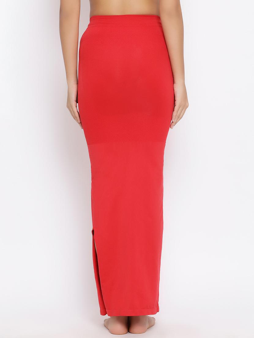 red nylon saree shaper shapewear - 16960854 - Zoom Image - 3