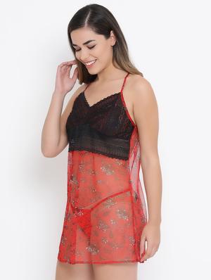 halter neck babydoll with thongs - 16960875 - Standard Image - 2