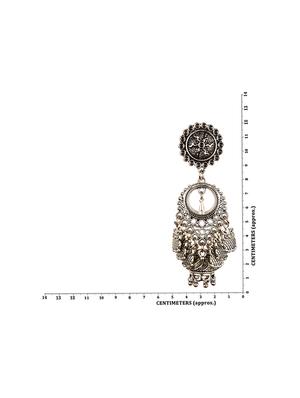 silver drop earring - 16961550 - Standard Image - 3