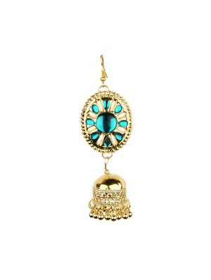 gold metal jhumka earring - 16961577 - Standard Image - 2