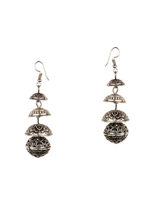 silver drop earring - 16961656 - Standard Image - 1