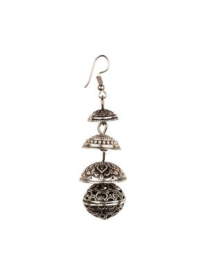 silver drop earring - 16961656 - Standard Image - 2