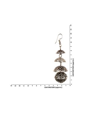 silver drop earring - 16961656 - Standard Image - 3