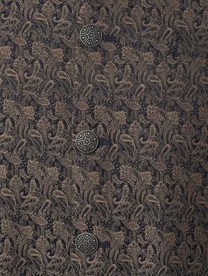brown printed nehru jacket - 16961688 - Standard Image - 5