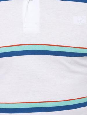 white striped polo t-shirt - 16961704 - Standard Image - 4
