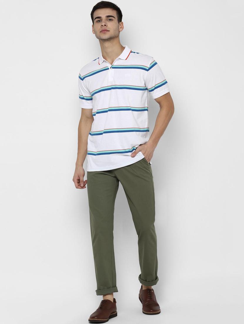 white striped polo t-shirt - 16961704 - Zoom Image - 3