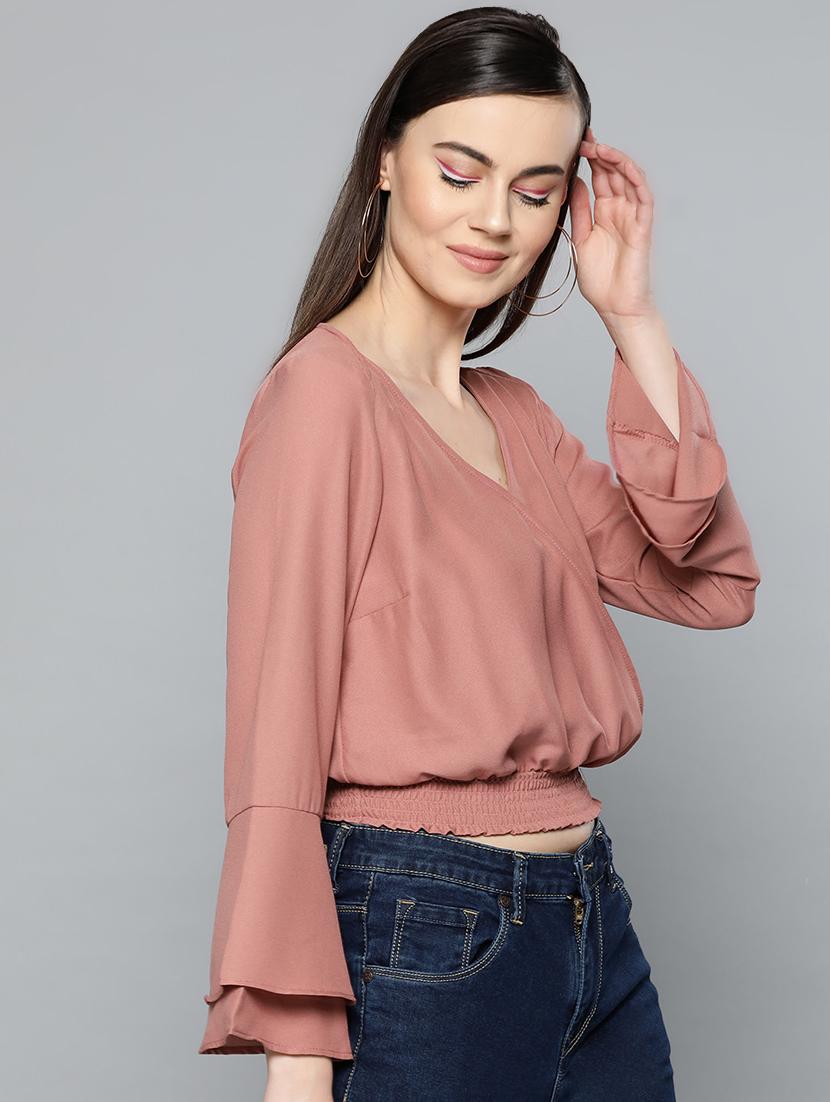 bell sleeved blouson top - 16962210 - Zoom Image - 2
