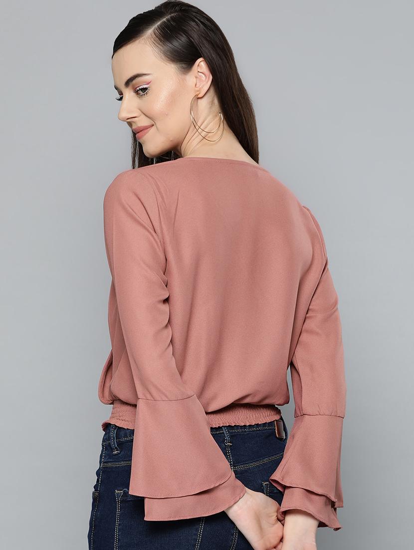 bell sleeved blouson top - 16962210 - Zoom Image - 3