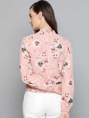 bishop sleeved striped blouson top - 16962223 - Standard Image - 3