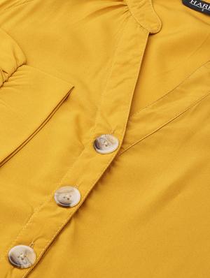 mandarin neck solid top - 16962231 - Standard Image - 5