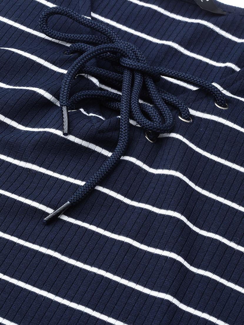 tie up neck striped top - 16962253 - Zoom Image - 5