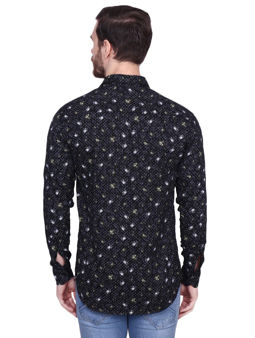 black printed casual shirt - 16962348 - Zoom Image - 3