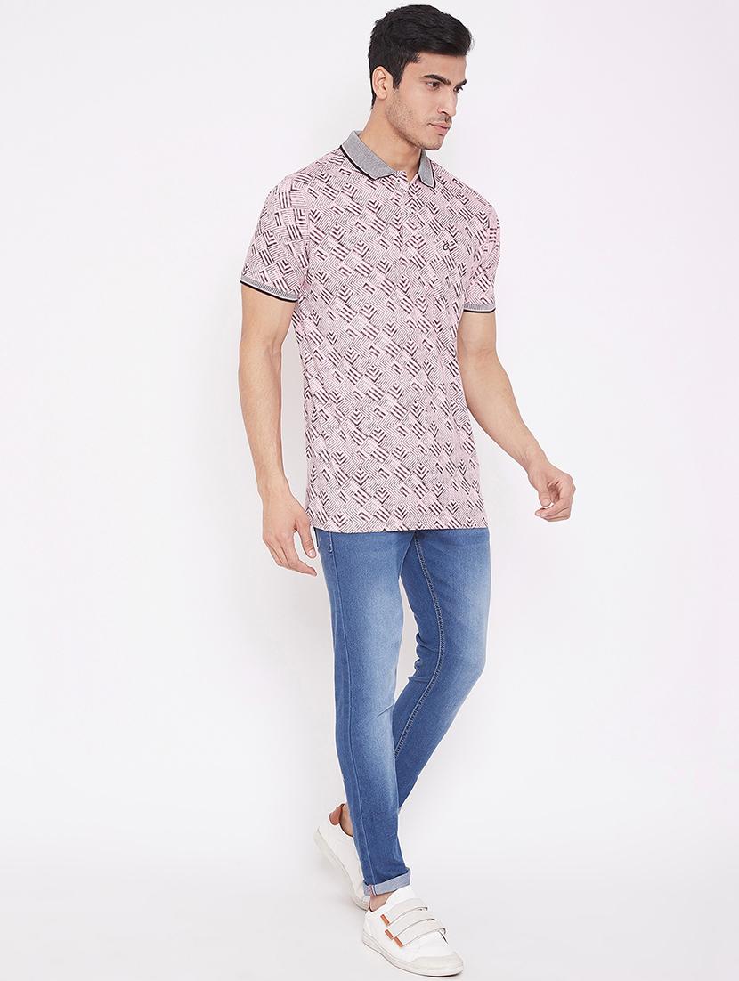 pink printed polo t-shirt - 16962563 - Zoom Image - 4