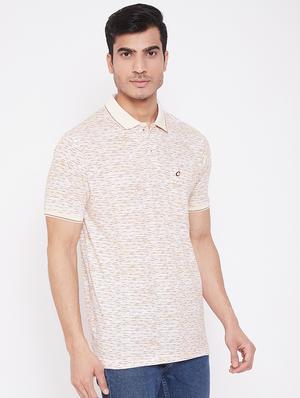 beige printed polo t-shirt - 16962565 - Standard Image - 2