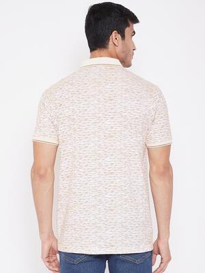beige printed polo t-shirt - 16962565 - Standard Image - 3