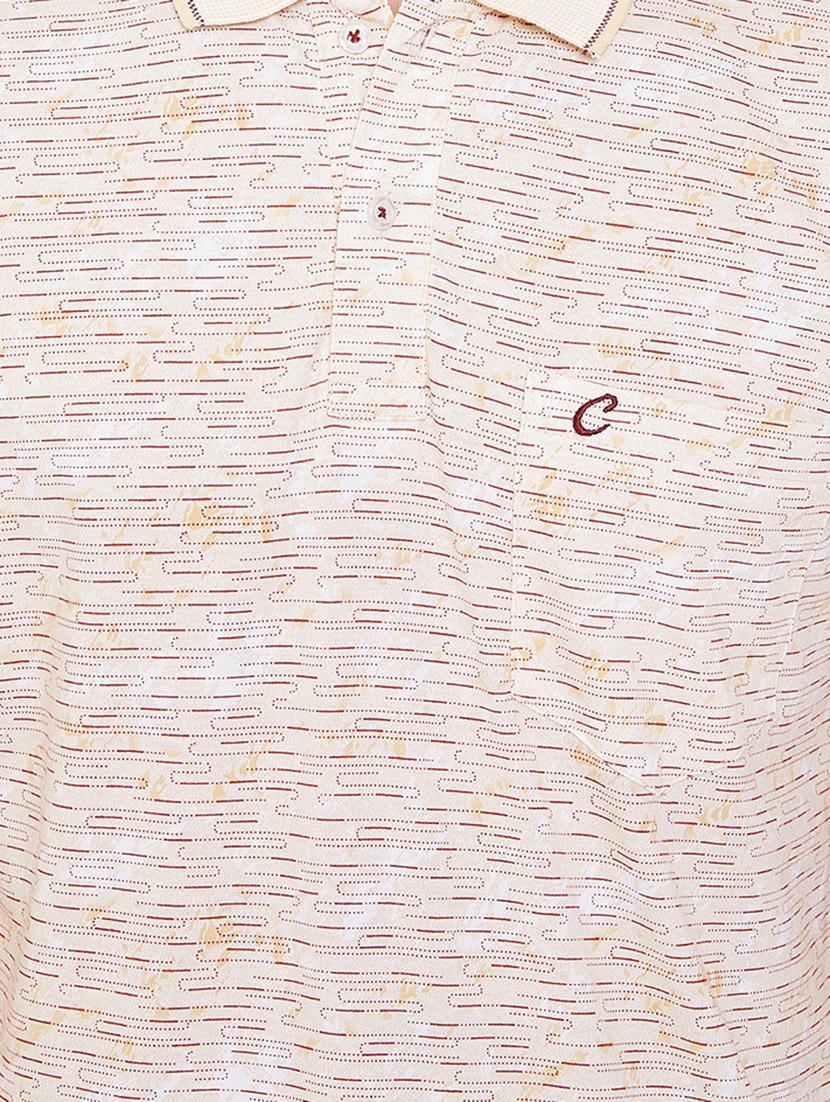 beige printed polo t-shirt - 16962565 - Zoom Image - 5