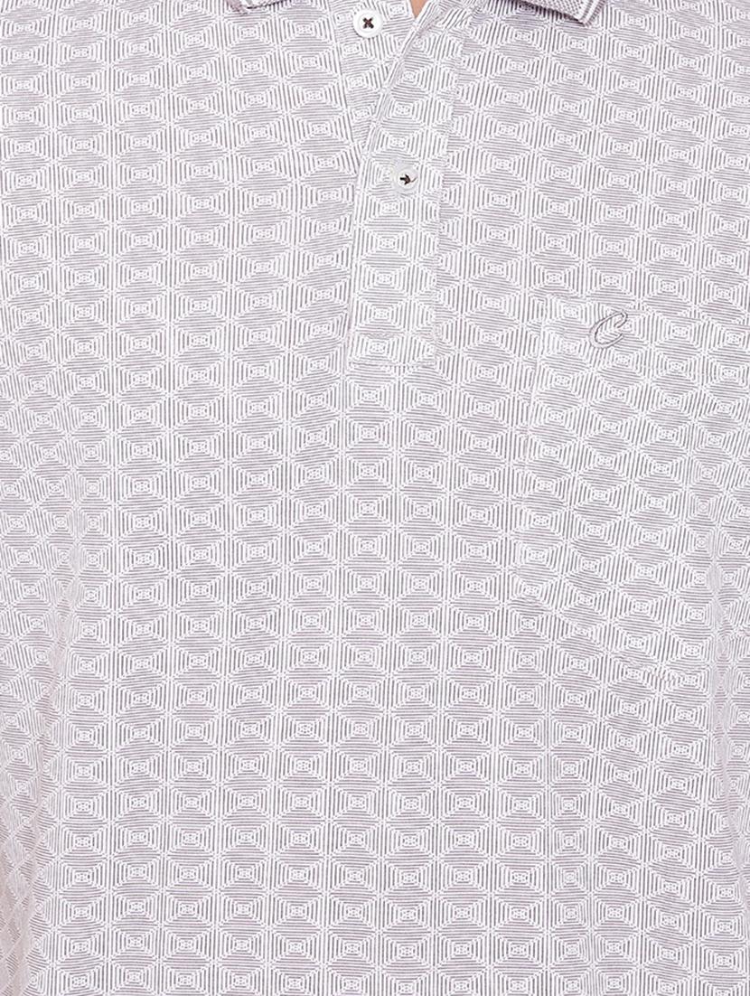 grey printed polo t-shirt - 16962569 - Zoom Image - 5