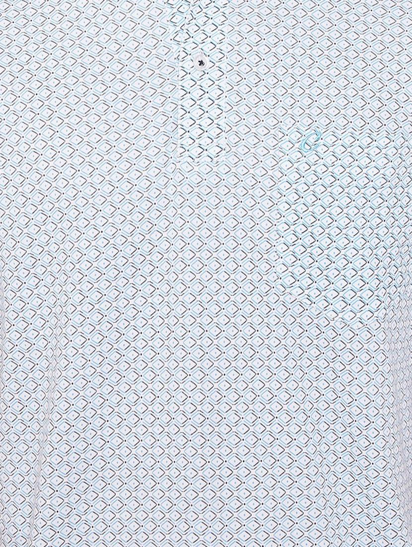 light blue printed polo t-shirt - 16962574 - Zoom Image - 5