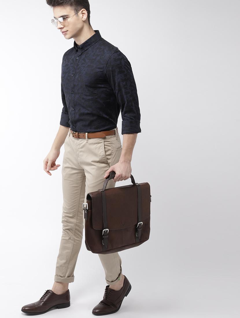 navy blue printed casual shirt - 16962593 - Zoom Image - 4
