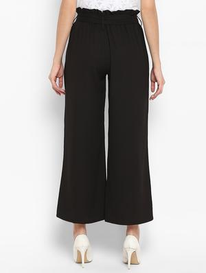 tie up waist solid palazzo - 16962634 - Standard Image - 3