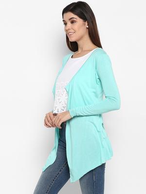 long sleeved solid shrug - 16962636 - Standard Image - 2