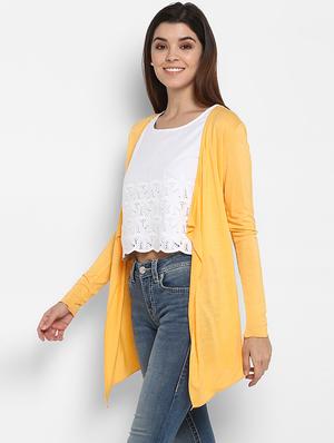 long sleeved solid shrug - 16962637 - Standard Image - 2