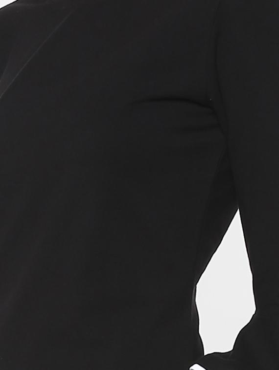 contrast piped bell sleeved a-line dress - 16962640 - Zoom Image - 5