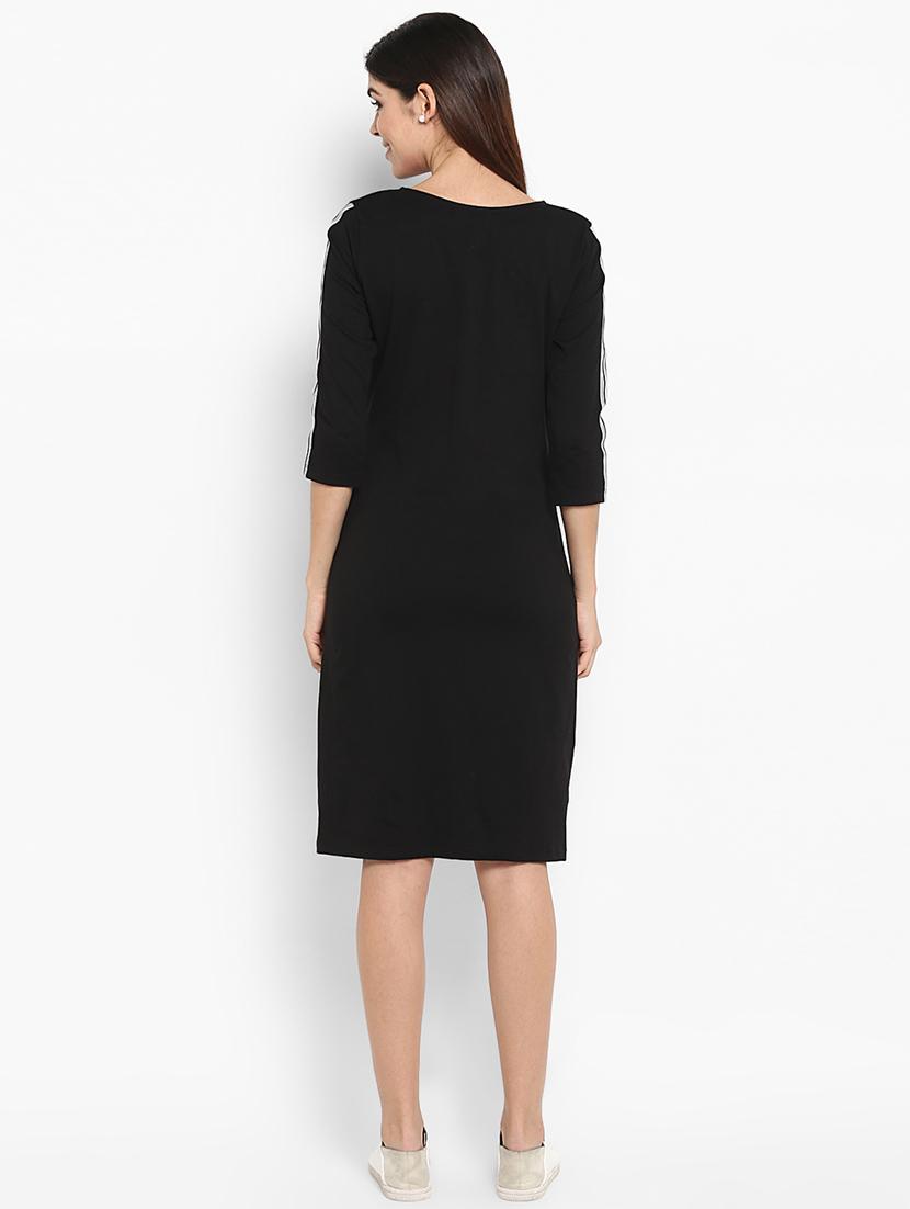 side tape sleeved bodycon dress - 16962644 - Zoom Image - 3