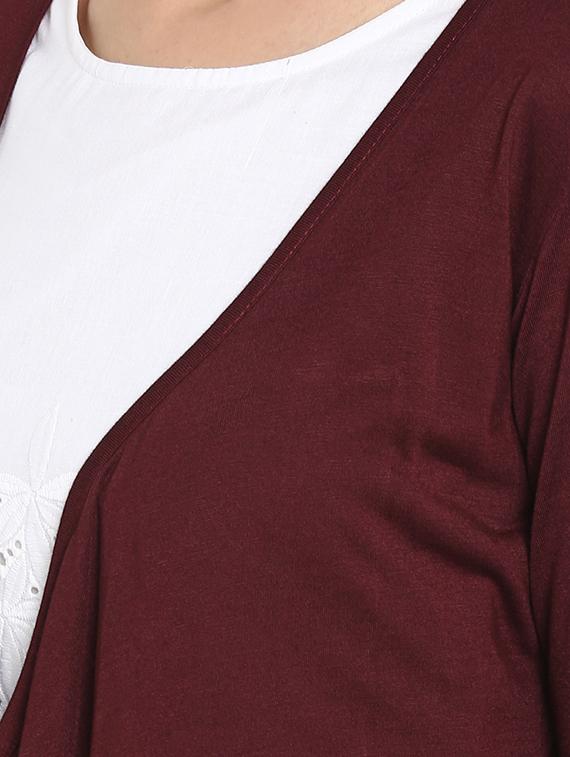 long sleeved asymmetric shrug - 16962647 - Zoom Image - 5
