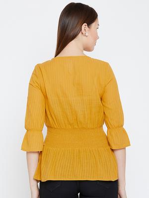 lace up detail a-line top - 16962668 - Standard Image - 3