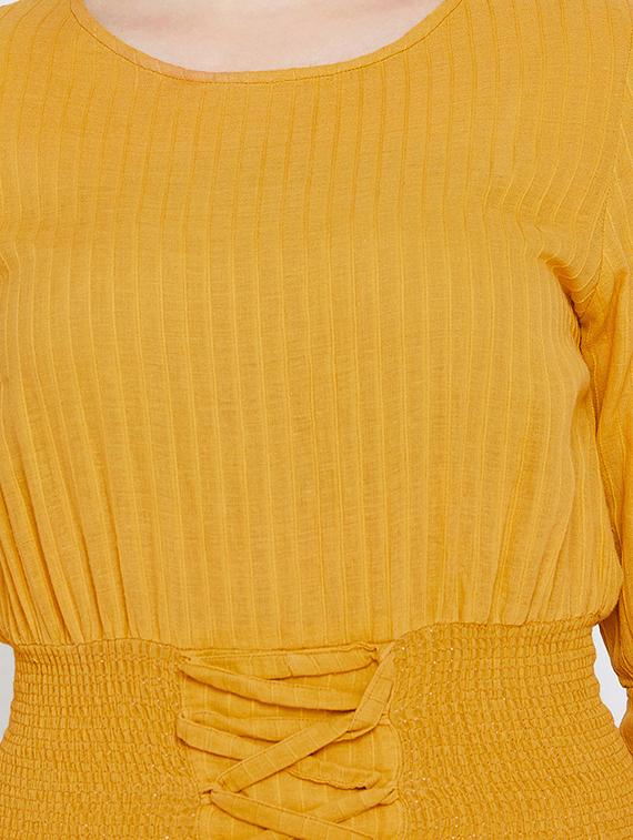 lace up detail a-line top - 16962668 - Zoom Image - 5