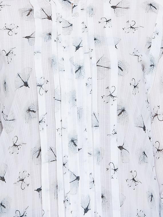 mandarin neck floral top - 16962669 - Zoom Image - 5