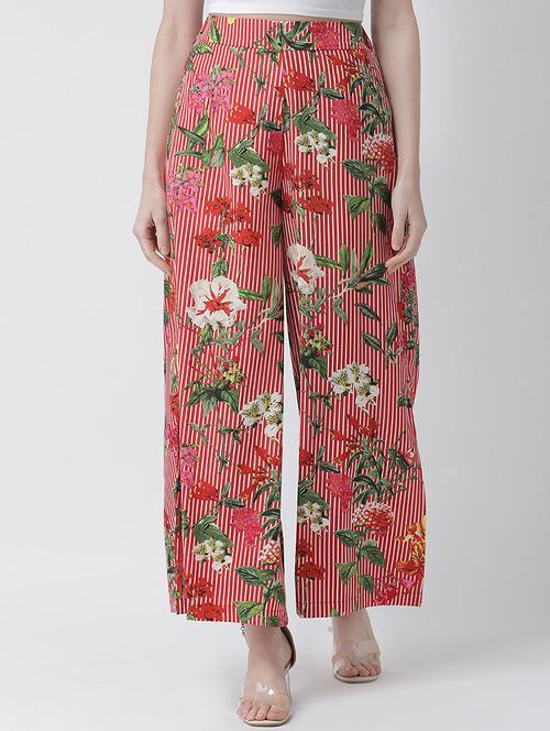 floral wide leg trouser - 16962741 - Standard Image - 1