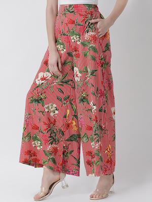 floral wide leg trouser - 16962741 - Standard Image - 2