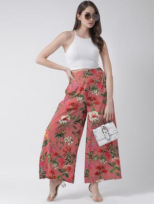 floral wide leg trouser - 16962741 - Standard Image - 4