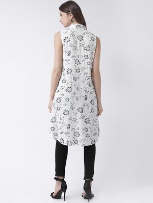 front slit floral tunic - 16962748 - Standard Image - 3