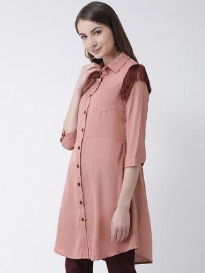 fringe detail button-up tunic - 16962751 - Standard Image - 2