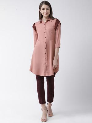 fringe detail button-up tunic - 16962751 - Standard Image - 4