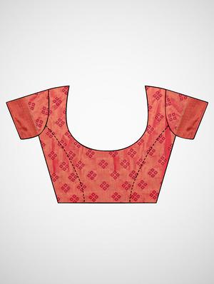 floral printed saree with blouse - 16962877 - Standard Image - 3