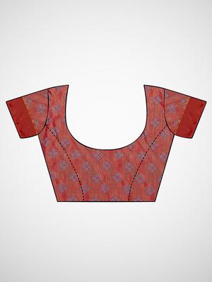 floral printed saree with blouse - 16962878 - Standard Image - 3