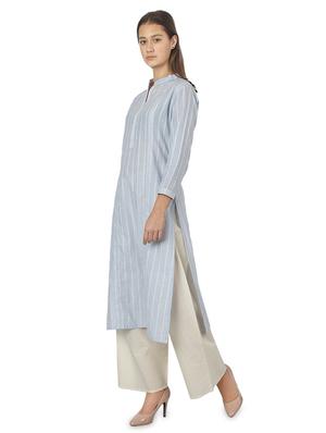 solid kurta palazzo set - 16962948 - Standard Image - 2