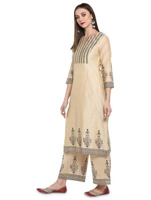 printed kurta palazzo set - 16962954 - Standard Image - 2
