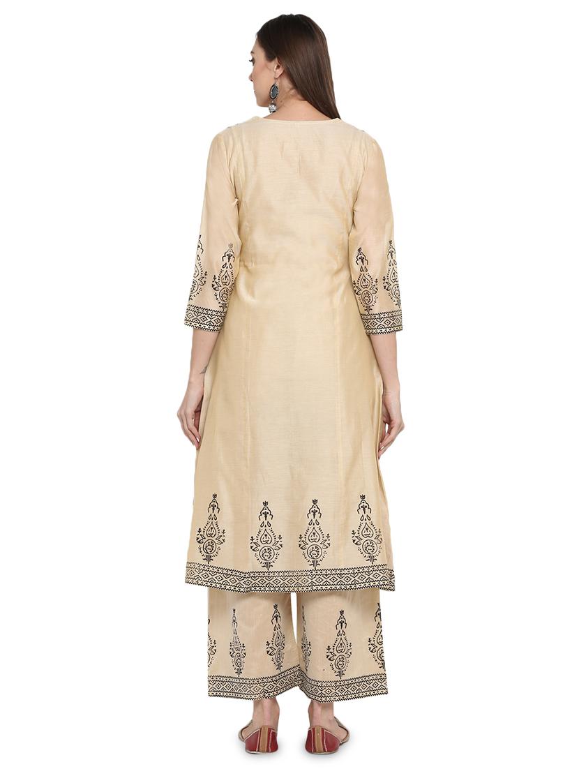 printed kurta palazzo set - 16962954 - Zoom Image - 3
