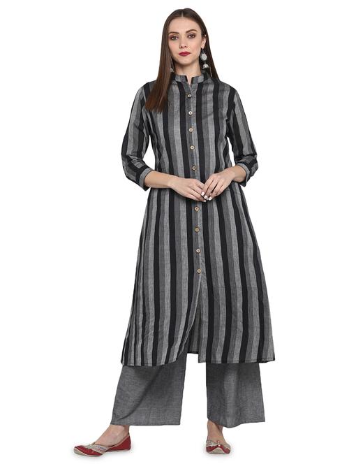 striped kurta palazzo set - 16962963 - Standard Image - 1